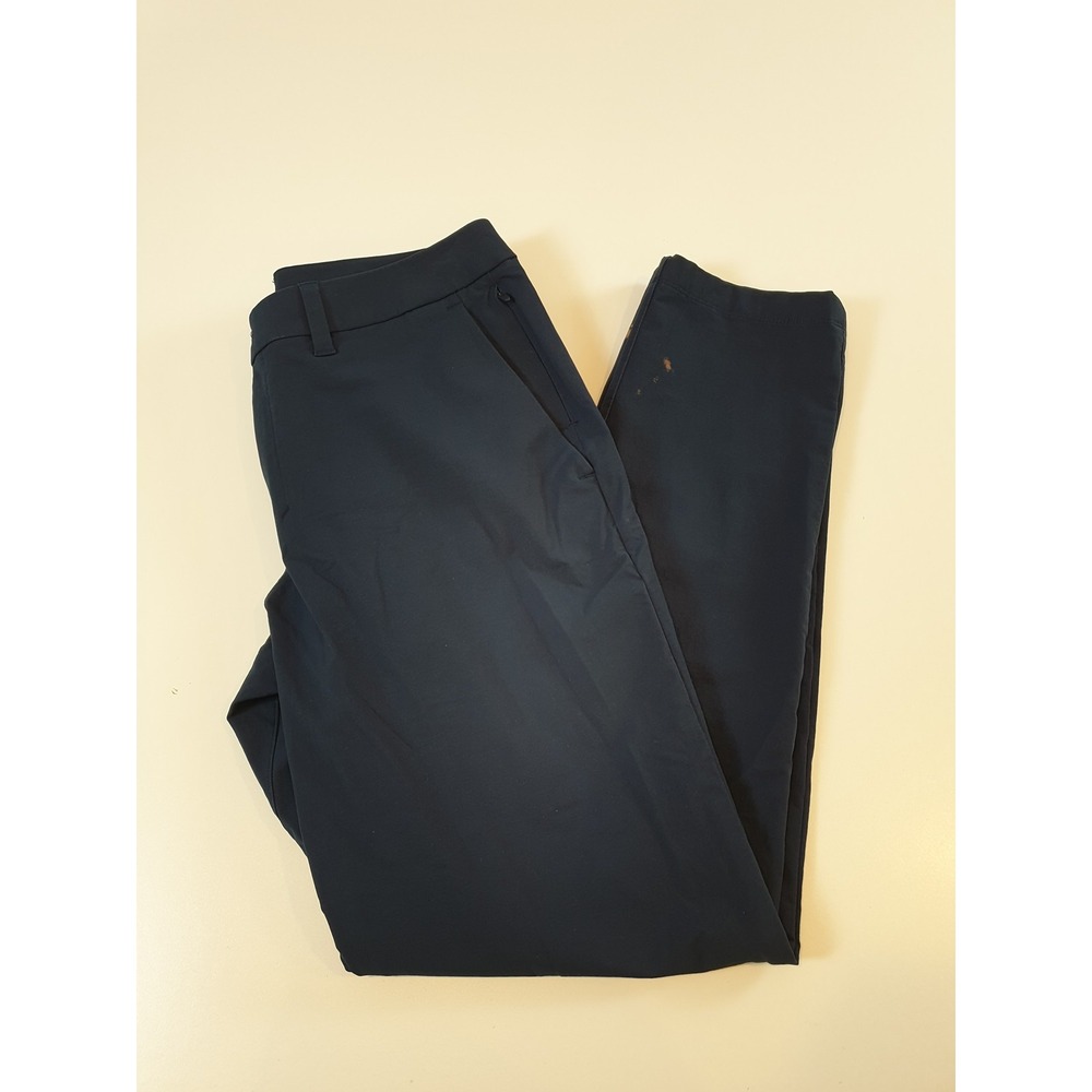 Lululemon Pants Mens 32 Navy Blue ABC Slim Fit Stretch Trousers Flawed Casual